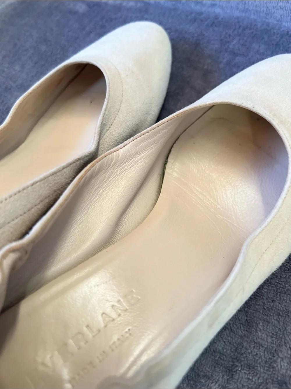 Everlane The Italian Leather Day Heel Bone 6 Women's Elastic Back Comfort